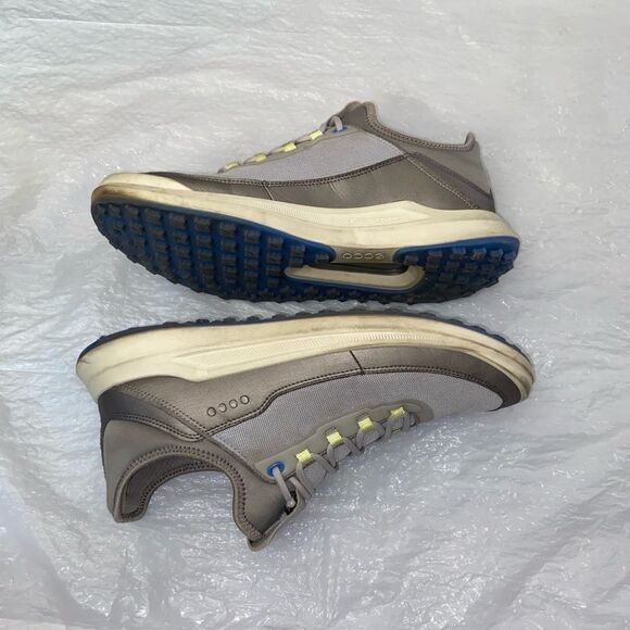 ECCO CORE Mesh Golf Spikeless Gray and Blue Athletic Men’s Sneakers Size 8 8.5 - Picture 5 of 13